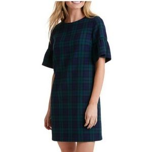 Bell sleeve vineyard vines black watch dress